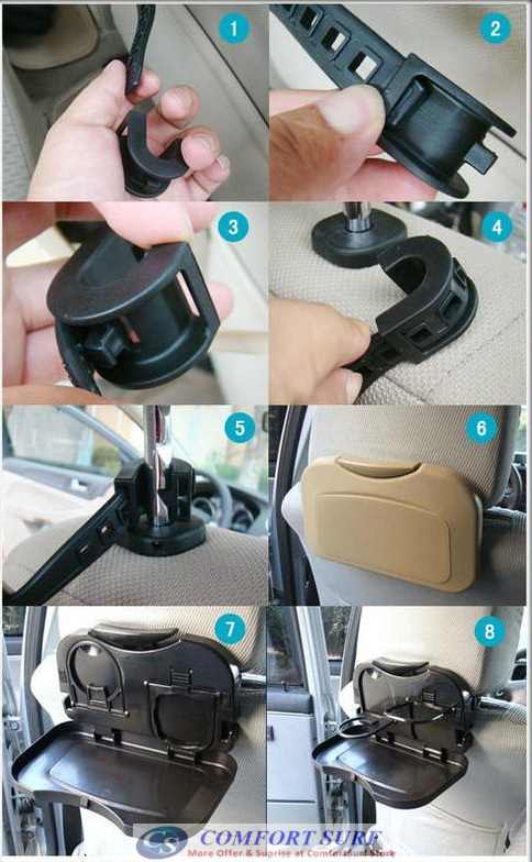 Car Vehicles Multipurpose Foldable Travel Dining Tray