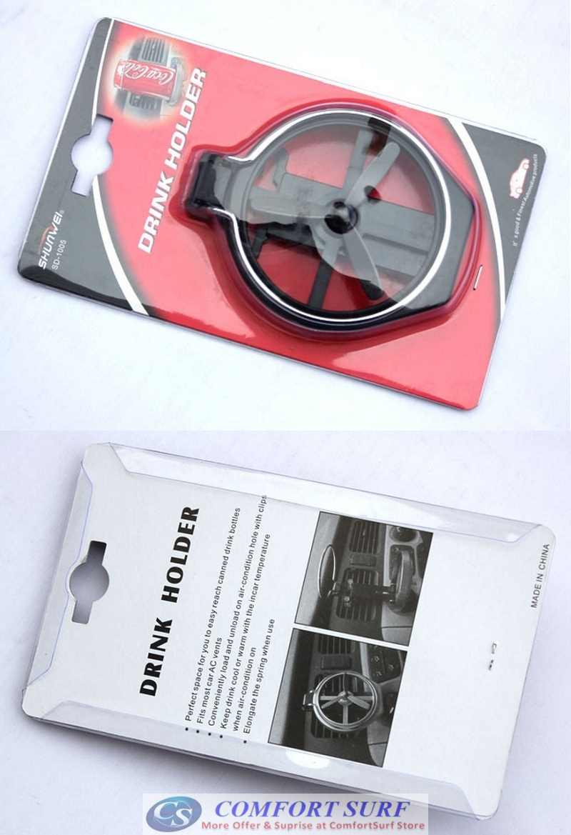 Car Foldable Cup Bottle Drink Holder Attached with Fan Cooler