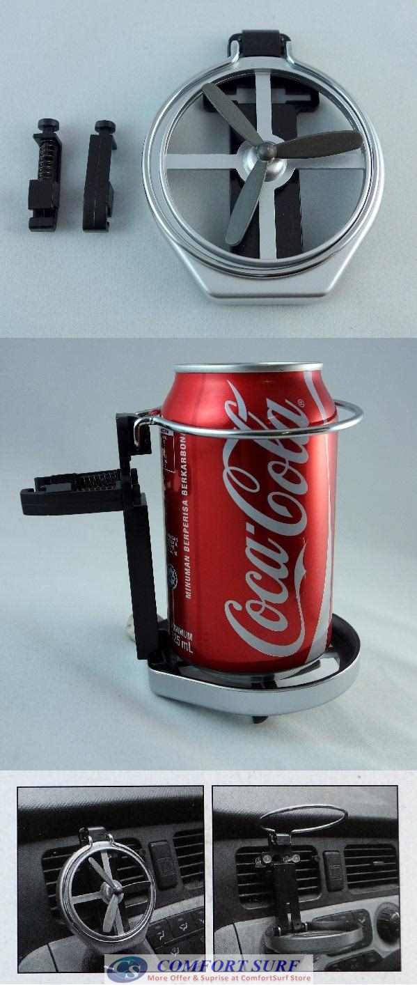 Car Foldable Cup Bottle Drink Holder Attached with Fan Cooler