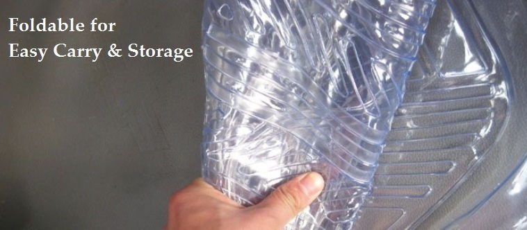 Full Set 5 Pieces PVC Waterproof Car Floor Non-Slip Mat Carpet