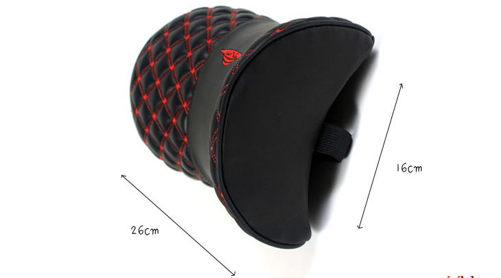 Car Headrest Neck Pillow Wine Comfort Leather head Pilow