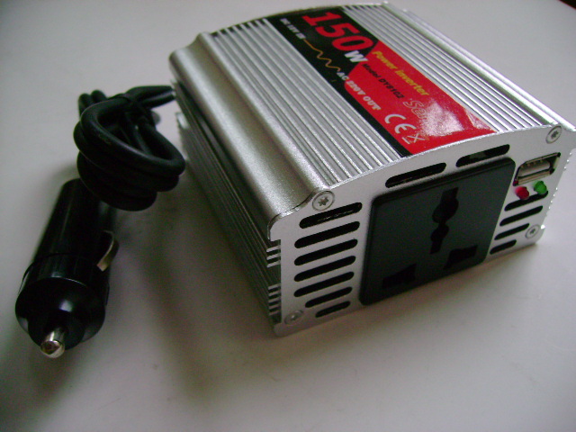 150W 12V DC To AC 220V + USB 5V Car Power Inverter