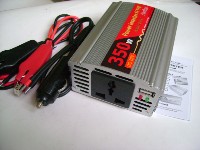 350W 12V DC To AC 220V + USB 5V Car Power Inverter