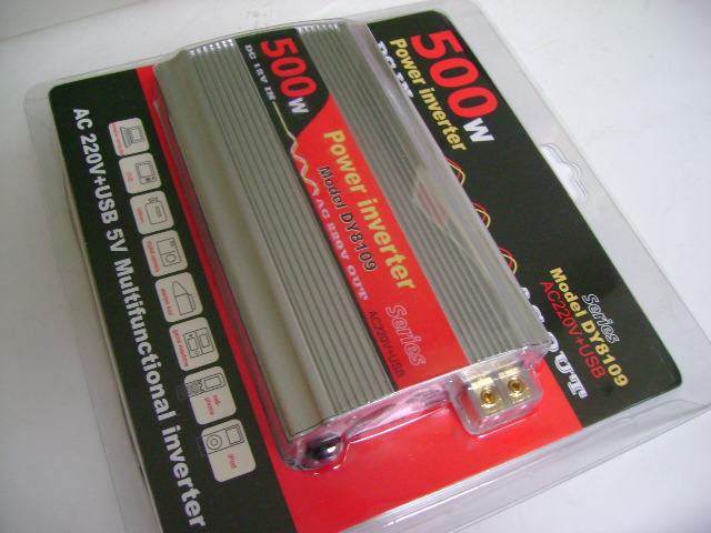 500W 12V DC To AC 220V + USB 5V Car Power Inverter