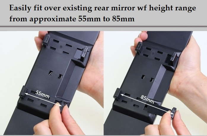 Universal Car Interior Blue Rear Mirror