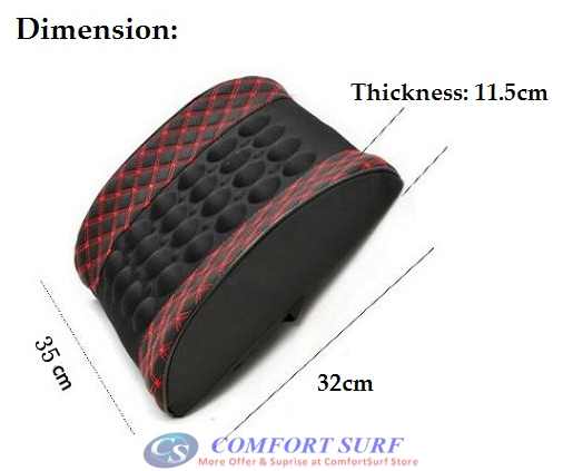 Backrest Cushion Car Seat Back Support Massage