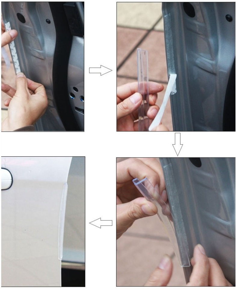 Car Side Door Protect Anti Scratch Soft Rubber Strip