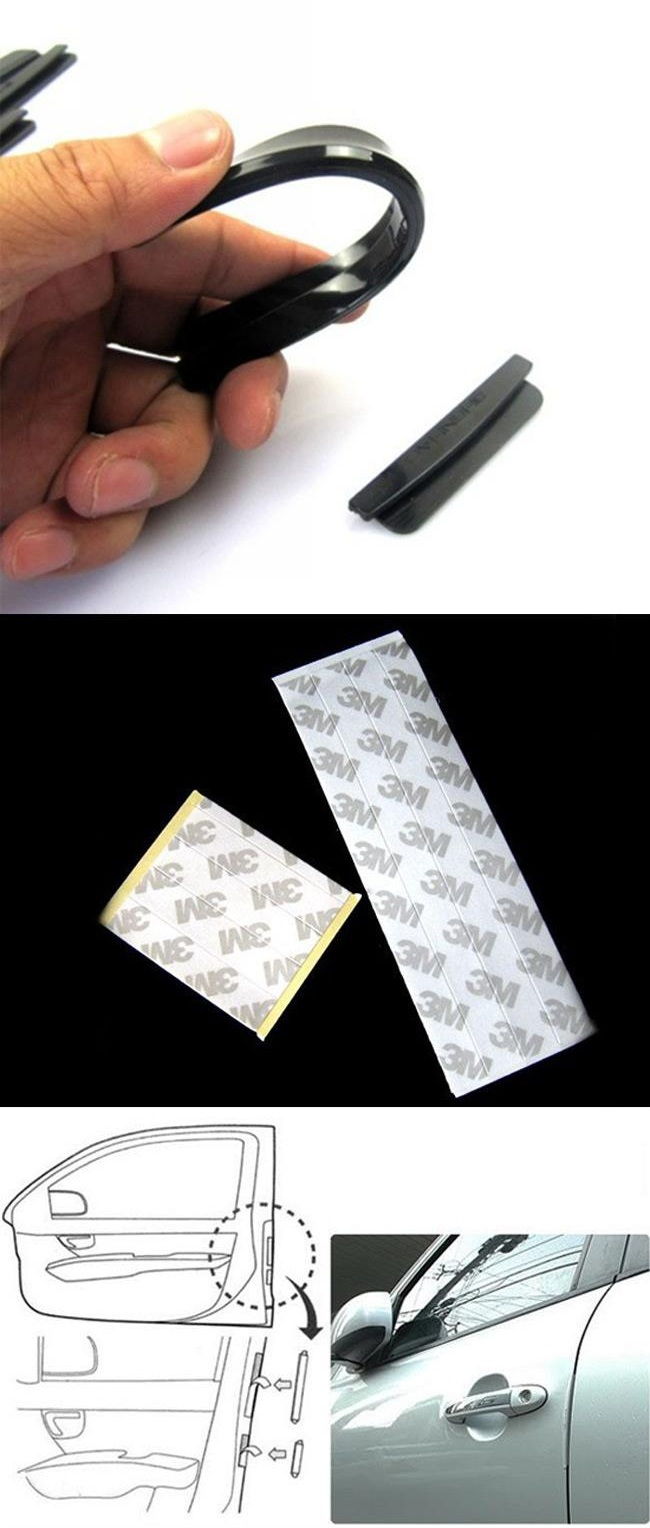 Car Side Door Protect Anti Scratch Soft Rubber Strip