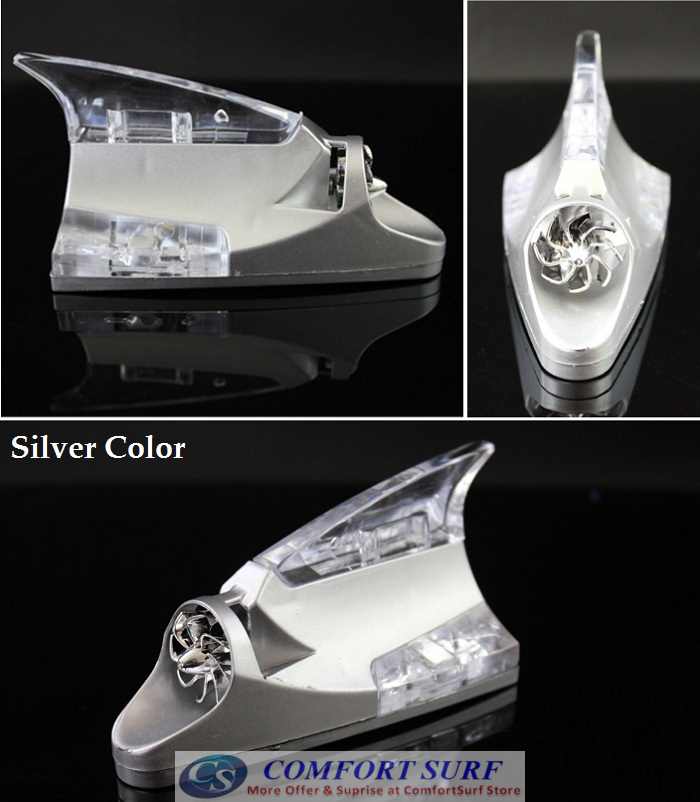 Car Decorative Wind Power Shark LED Light
