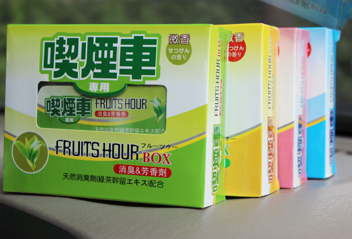 Natural Car Perfume Air Fresher Fruits Hour Box