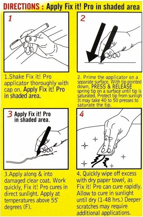 New!! Simoniz Fix it Pro - Scratch Remover Pen