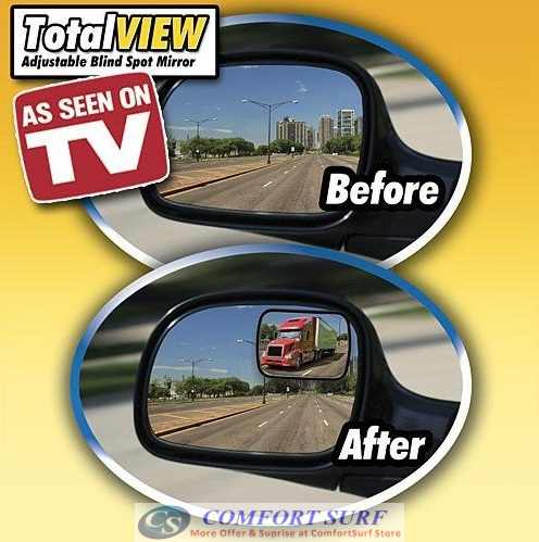 Total View - Adjustable 360 Blind Spot Mirror