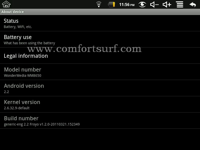 Epad iPad 8 inch VIA WM8650 Android 2.2 Froyo