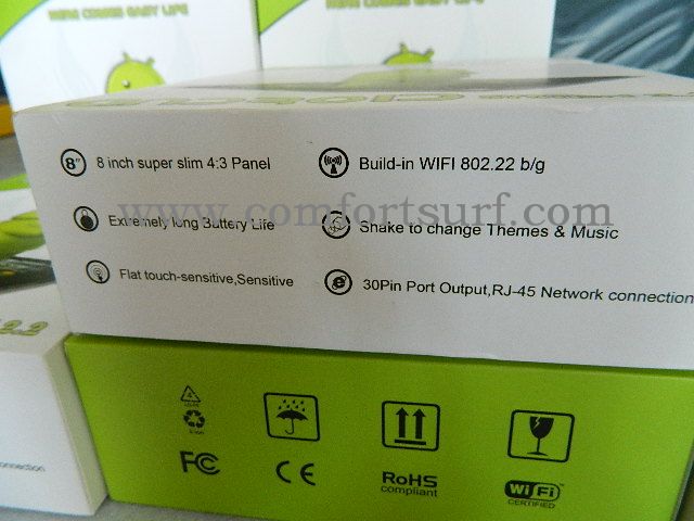 Epad iPad 8 inch VIA WM8650 Android 2.2 Froyo