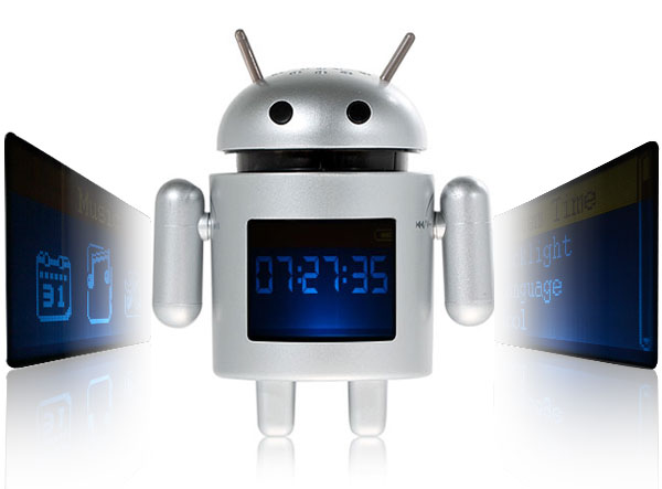 Portable Mini Google Android Robot MP3 FM Music Speaker