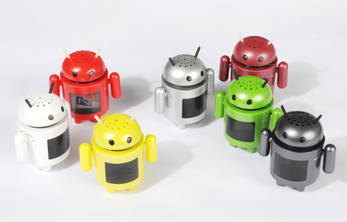 Portable Mini Google Android Robot MP3 FM Music Speaker