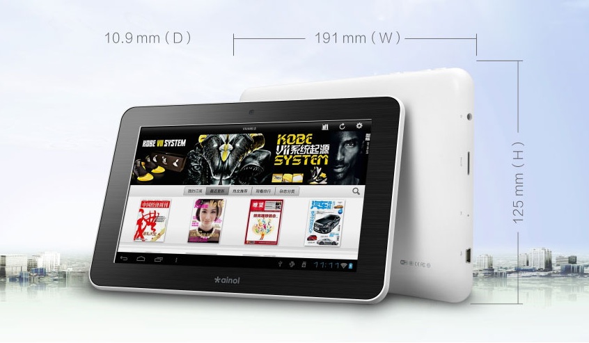 Ainol Novo7 Tornados 1G DDR3 Cortex A9 Amlogic 8726-M3L Ainol Novo7 Tornados 1G DDR3 Cortex A9 Amlogic 8726-M3L