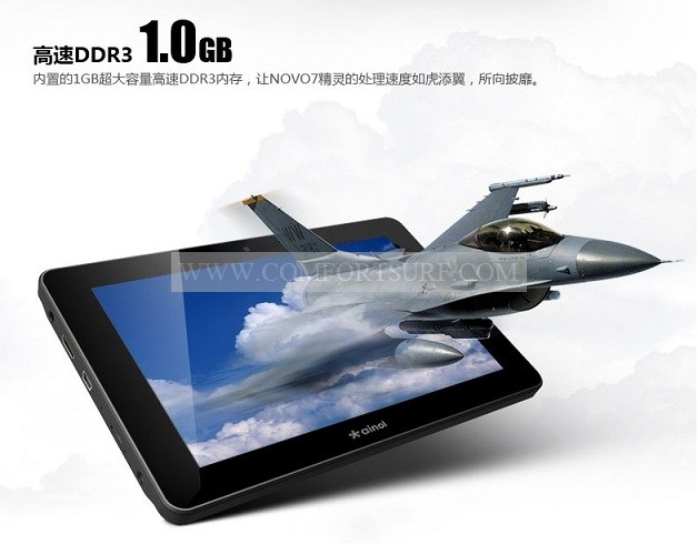 Ainol Novo7 Elf 1GB DDR3 RAM 4.03 ICS
Allwinner A10Tablet PC