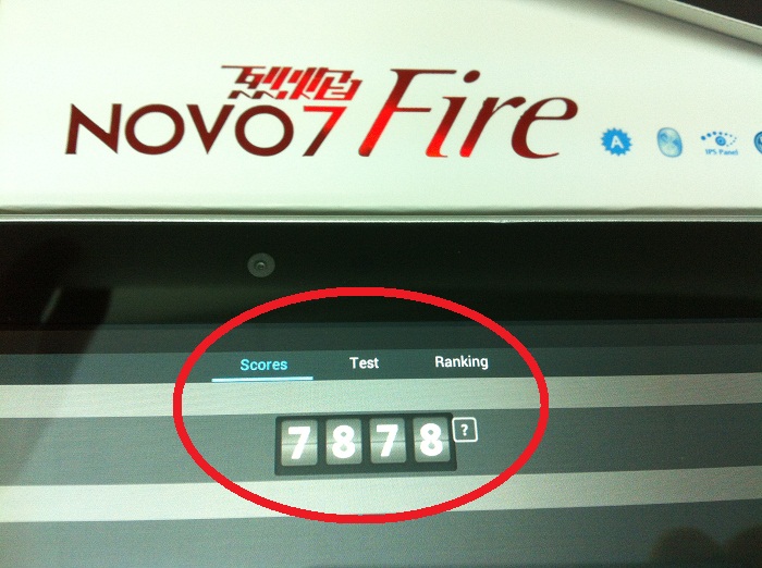 Ainol Novo7 Fire Antutu Score 7878