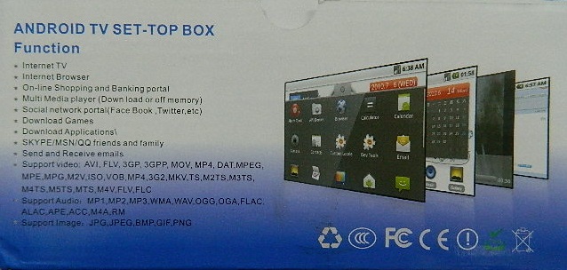 Rockchip RK 2918 1.2Ghz 512MB Google Android TV PC Box