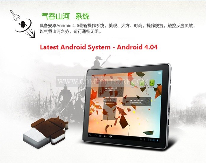 Aosonn M11 9.7 inch Android 4.04 1GB RAM +
16GB IPS Capacitive Touch Screen