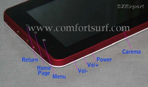 7 inch Zenithink ZT280 / C71 Cortex-A9 1Ghz Google Android 2.3 Capactive (5 Points) Touch Screen Tablet PC