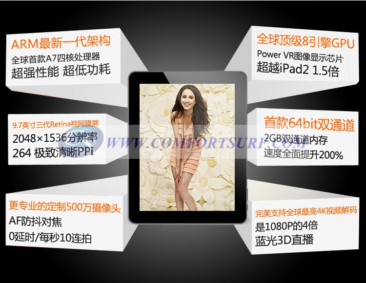 Chuwi V99 QuadCore 9.7 inch Android 4.1.1 1GB RAM + 16GB IPS Capacitive Touch Screen