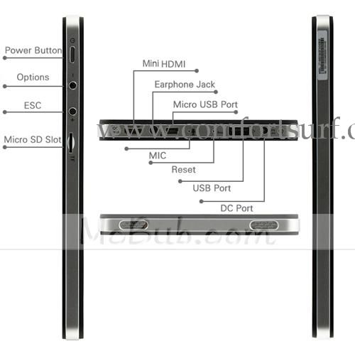 7 inch Zenithink E72 Cortex A9 1Ghz Google Android 2.3 Touch Screen Tablet