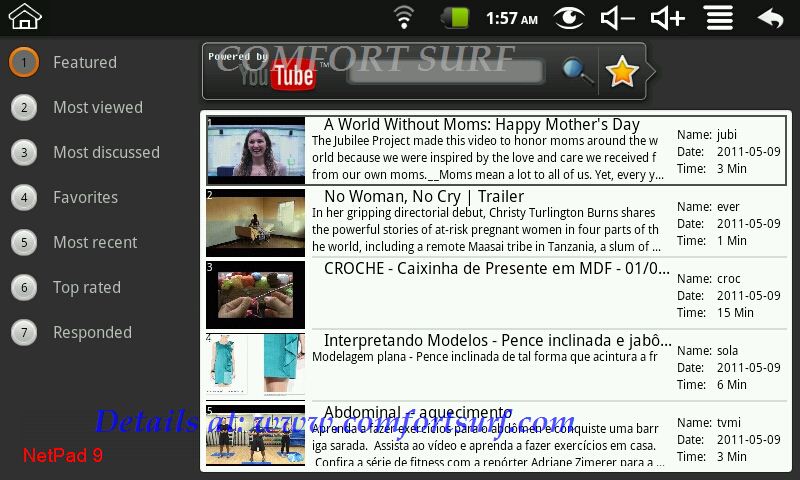 7inch NetPad 9 WonderMedia WM8650 Ver 9 MID Tablet PC