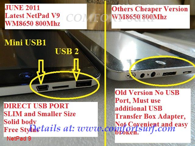 7inch NetPad 9 WonderMedia WM8650 Ver 9 MID Tablet PC