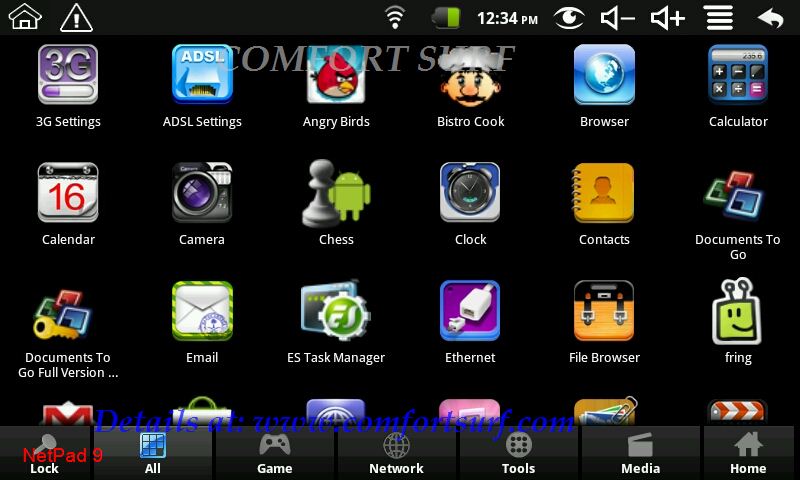 7inch NetPad 9 WonderMedia WM8650 Ver 9 MID Tablet PC