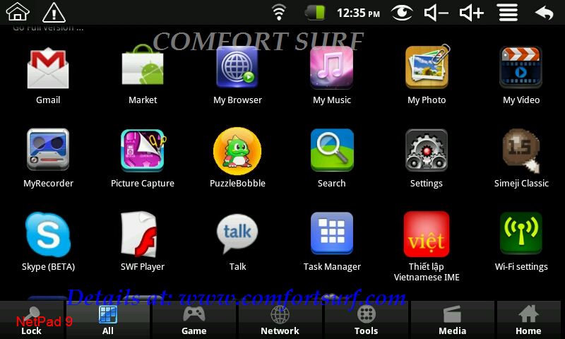 7inch NetPad 9 WonderMedia WM8650 Ver 9 MID Tablet PC