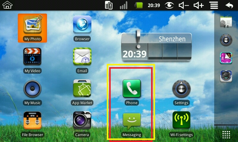 7inch NetPad W1 WonderMedia WM8650 GSM Voice Call Tablet PC