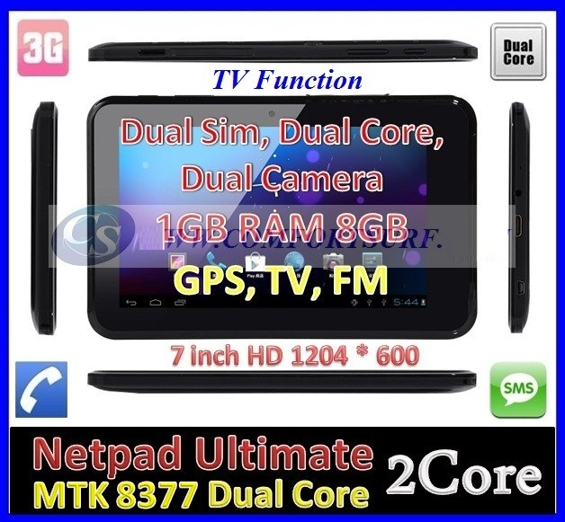 MTK 8377 Android
4.04 Smart Phone / Tablet PC GPS TV Mobile Phone