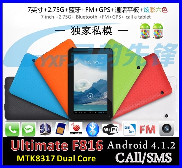 MTK8317 Netpad Ultimate F816 Android 4.1.2 GPS tablet PC phone MTK8317 Netpad Ultimate F816 Android 4.1.2 GPS tablet PC phone