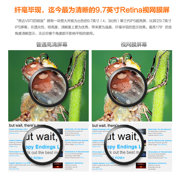 Onda V973 Allwinner A31 Quadcore 2GB RAM 16GB Retina