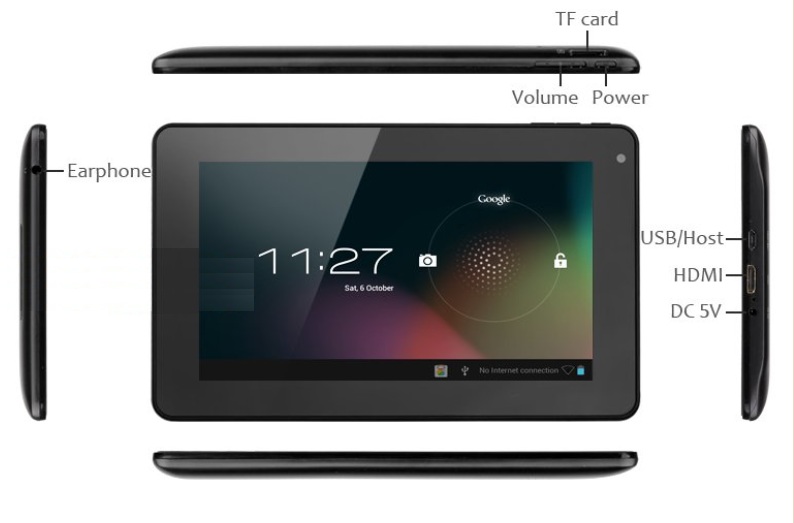 Pipo Smart-S1 7 inch Android 4.1.1 1GB RAM + 8GB IPS Capacitive Touch Screen