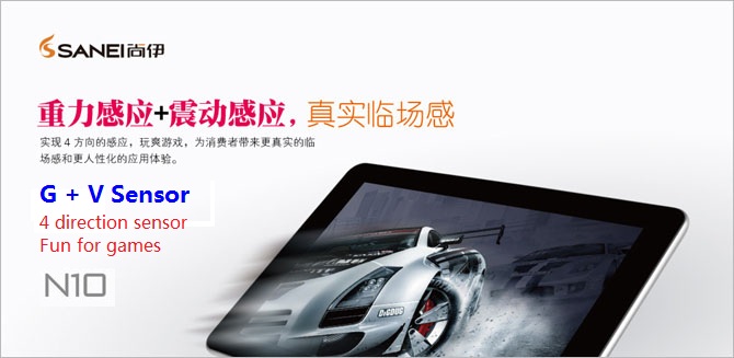 Sanei N10 10.1 inch Android 4.04 1GB RAM +
16GB IPS Capacitive Touch Screen