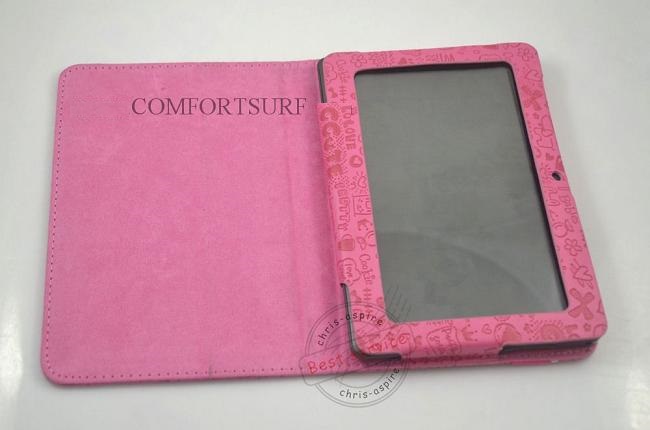 Netpad A13 Back Camera Hole Tablet PC Cartoon Lovely Leather Casing