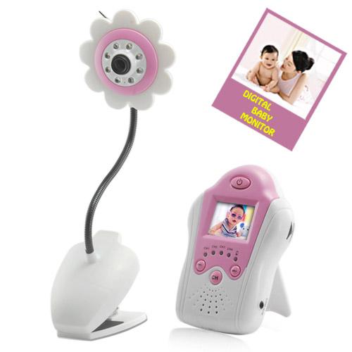 1.5 Inch LCD Wireless Baby Monitor Camera With Voice(Flower Design)