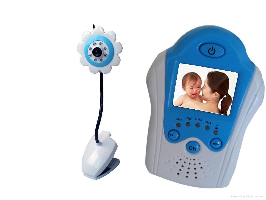 1.5 Inch LCD Wireless Baby Monitor Camera With Voice(Flower Design)