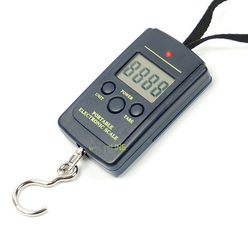 40kg x 10g Portable Electronic Luggage Baggage Travel Scale with Temperature Display