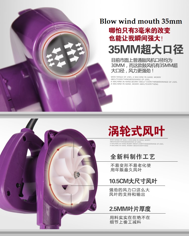 Multifunction Portable Electrical Powerful Air Blower Vacuum Cleaner