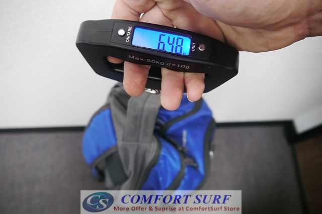 Portable LCD Electronic Luggage Baggage Travel Weighing Strap Scale - 50kg