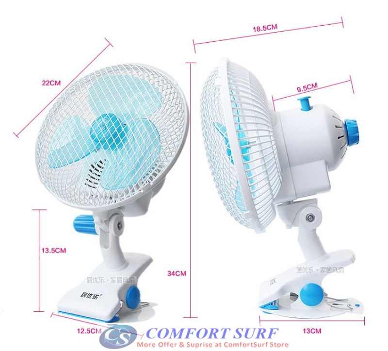 Mini Portable Strong Wind Blow Rotatable Fan with Stand Holder Clip
