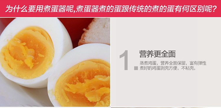 Multifunctional Egg Steaer / Boilder with Free Stainless Stell Bowl and Splitter, Easy Use & Convenient