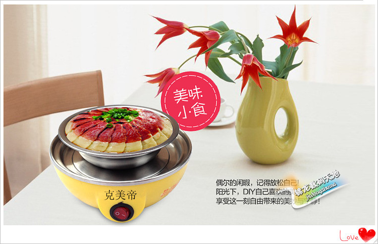 Multifunctional Egg Steaer / Boilder with Free Stainless Stell Bowl and Splitter, Easy Use & Convenient