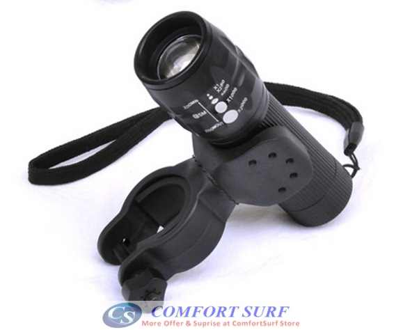 360° Rotatable U Shape Torchlight Holder Clamp Grip for Biycle