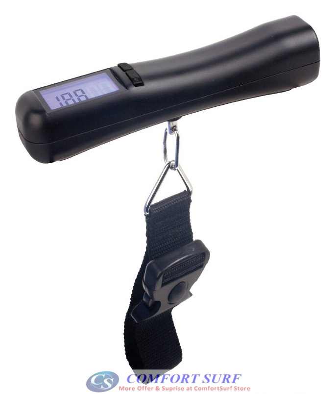 Portable Travel Electronic LED LCD Backlight Digital Baggage/Luggage Weight Strap Scale
