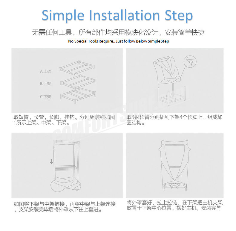 900W Electric Wardrobe Clothes Dryer 2 Layers Indoors Fast Air Dry Hot Wardrobe Machine drying rack For Home & Dorms To 15KG of Laundry Without Sunlight